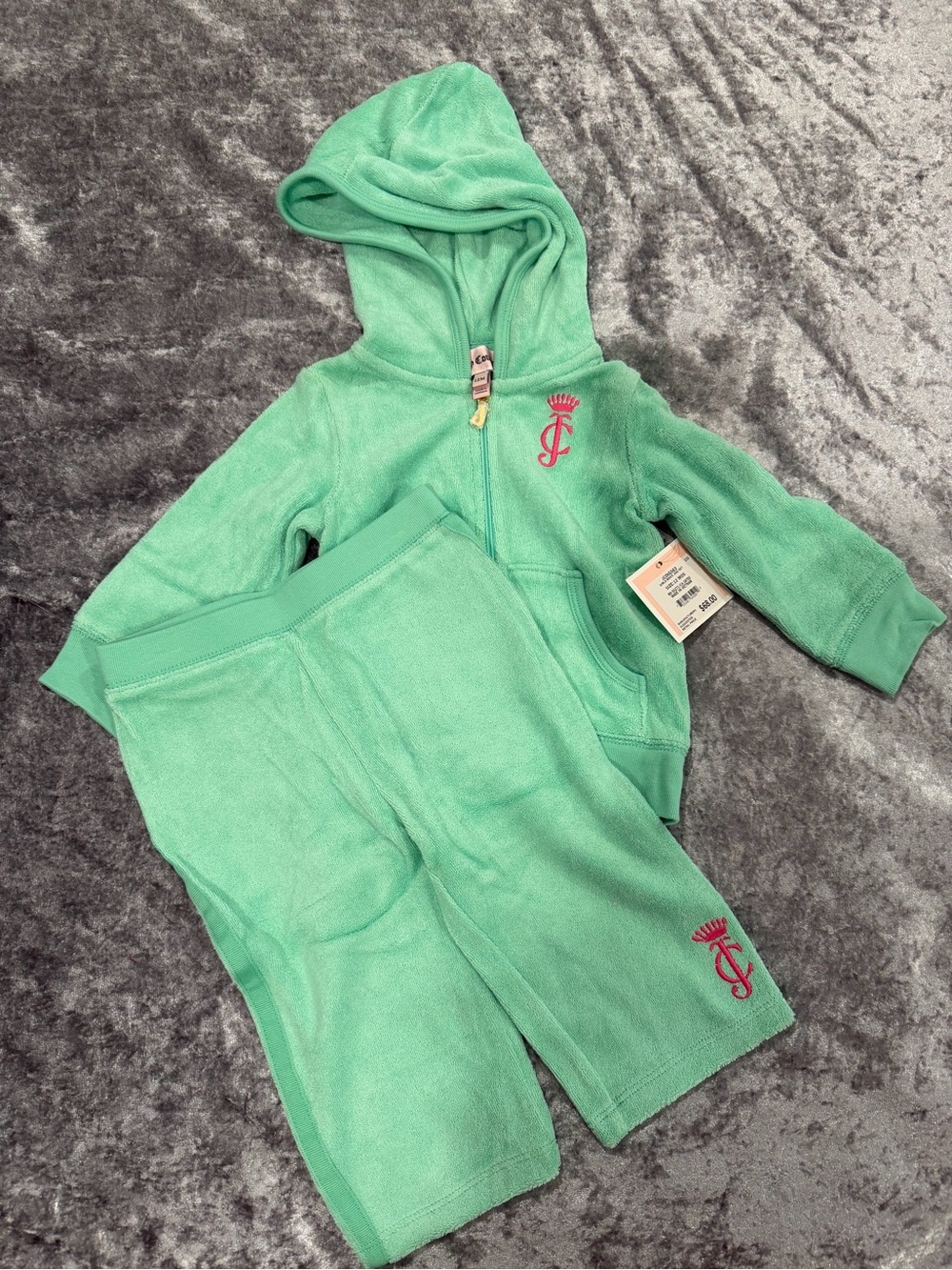 Juicy Couture Baby - Mint Green Hooded Tracksuit